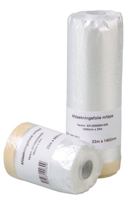 Dekkfolie med tape 55 cm x 33 meter